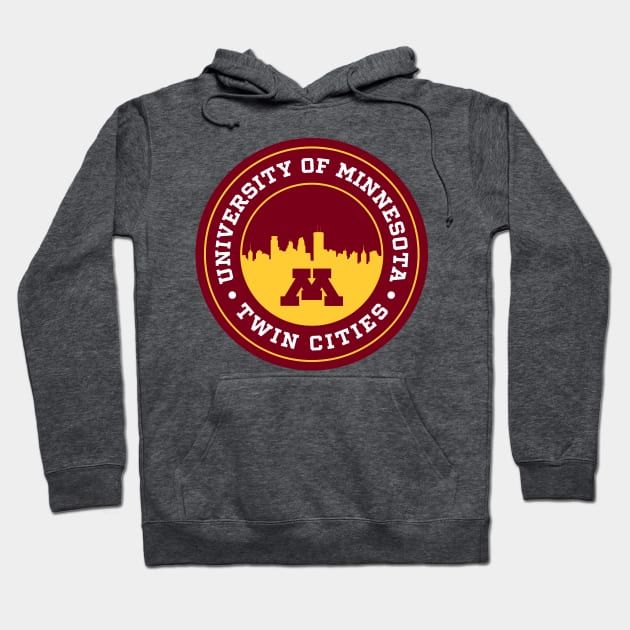 Twin Cities - Minnesota Hoodie by Josh Wuflestad